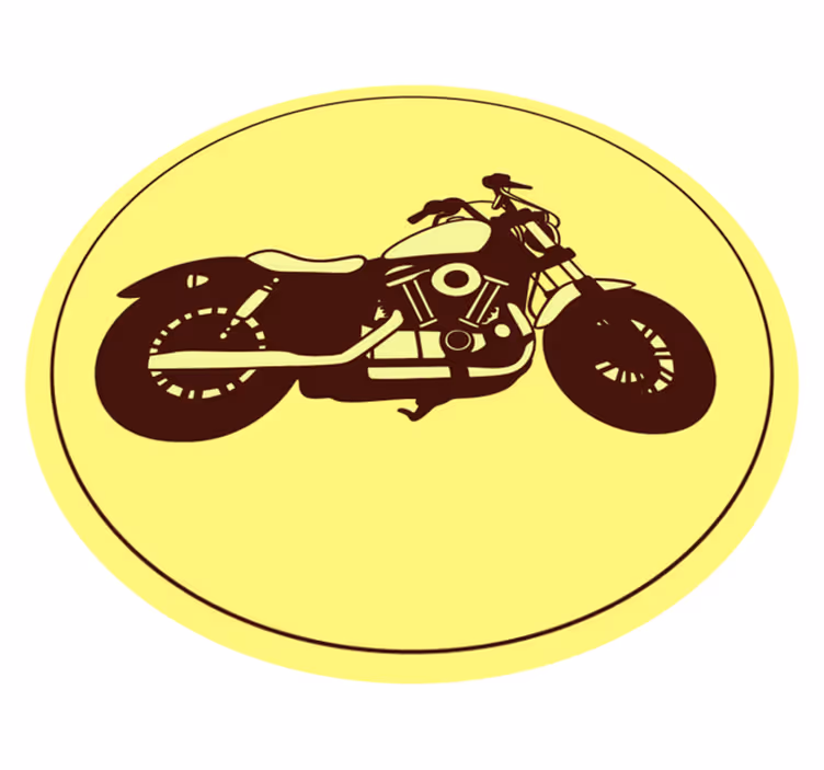 Vinylteppich Vintage Schickes motorrad - TenStickers