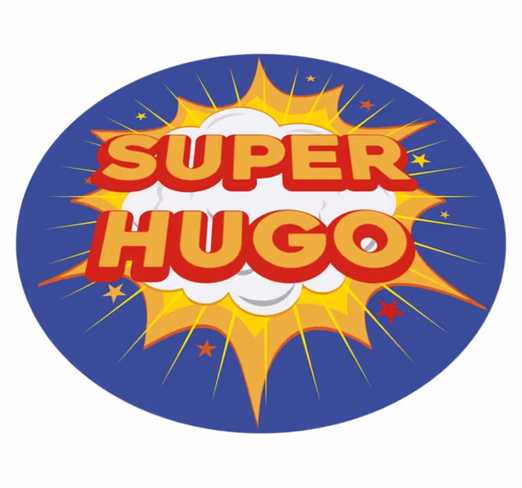 Vinyl Teppich mit Namen superhelden-ausbruch - TenStickers