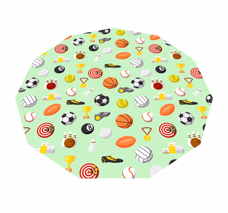 Vinyl Teppich Spiele sport-themen - TenStickers
