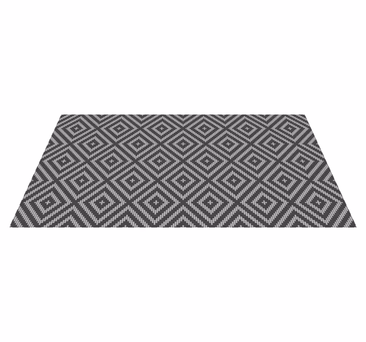 Vinylteppich geometrisch Grau gemusterte fliese - TenStickers
