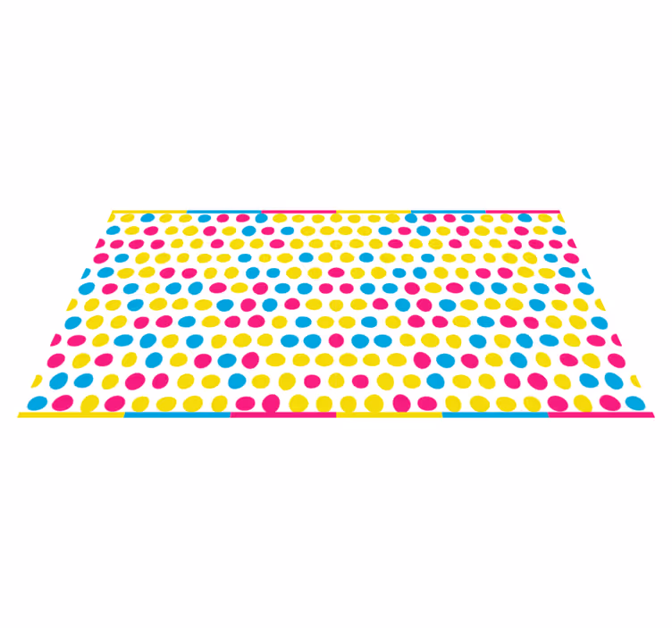 Vinylteppich Streifen polka-dot-anordnung - TenStickers