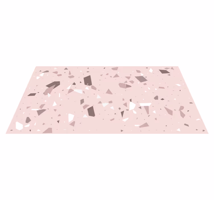 Vinyl Teppich Küche Rosa strukturiert - TenStickers