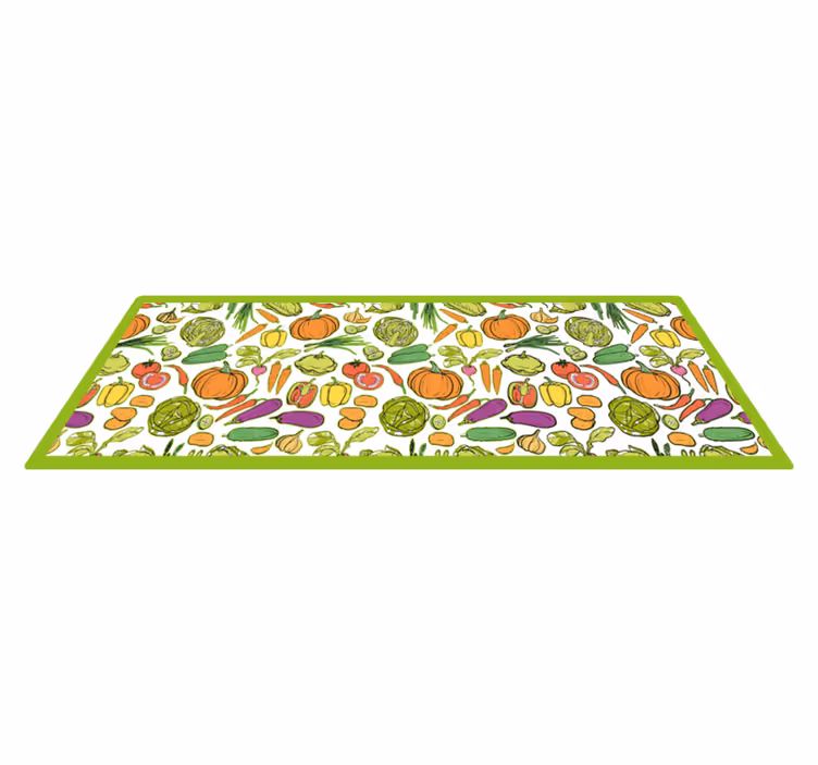 Vinyl Teppich Küche Obst und gemüse - TenStickers
