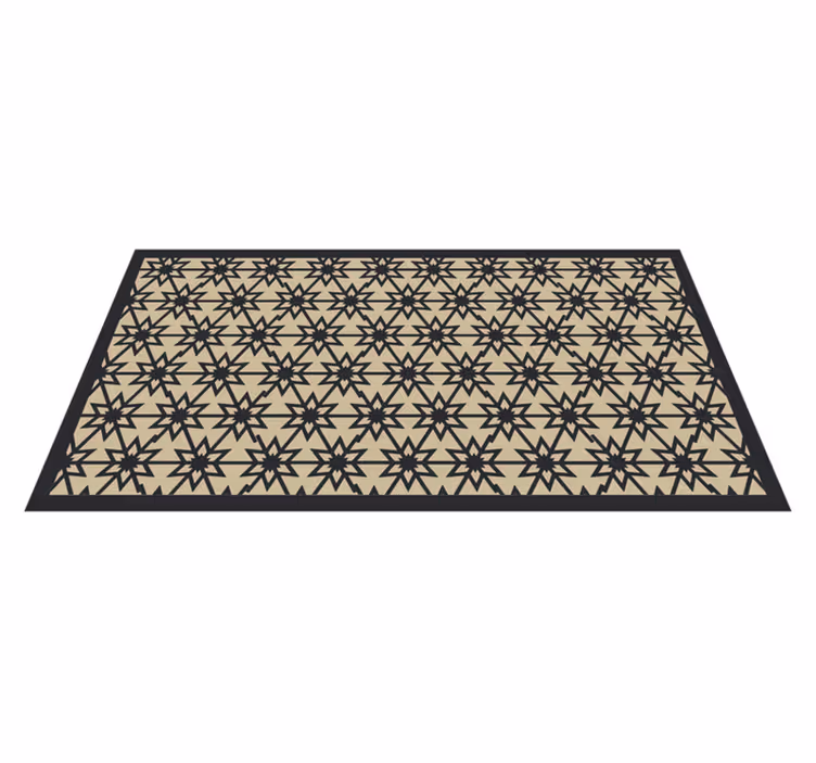Vinylteppich modern Sterne und diamant Design - TenStickers