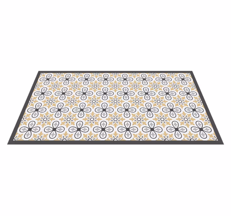 Vinylteppich modern Antike blumen - TenStickers