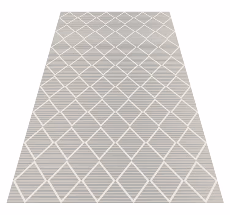 Vinylteppich geometrisch Unregelmäßige graue rauten - TenStickers