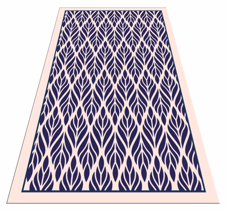 Vinyl Teppich geometrisch eckiges blattmuster - TenStickers