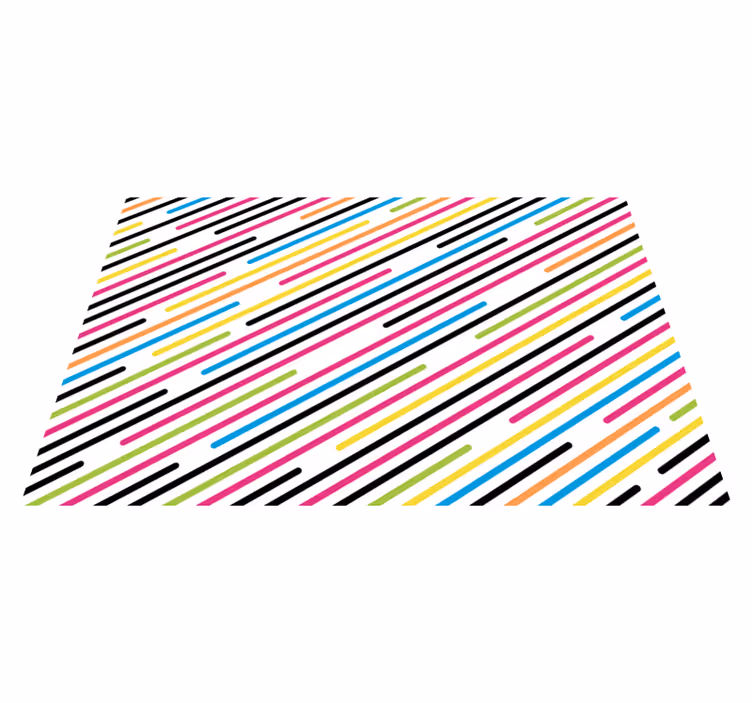Vinylteppich modern Bunte Streifen - TenStickers