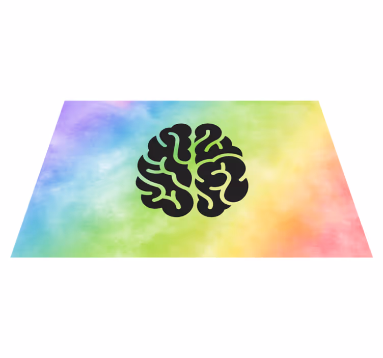 Vinyl Teppich kindlich pädagogischer regenbogen - TenStickers