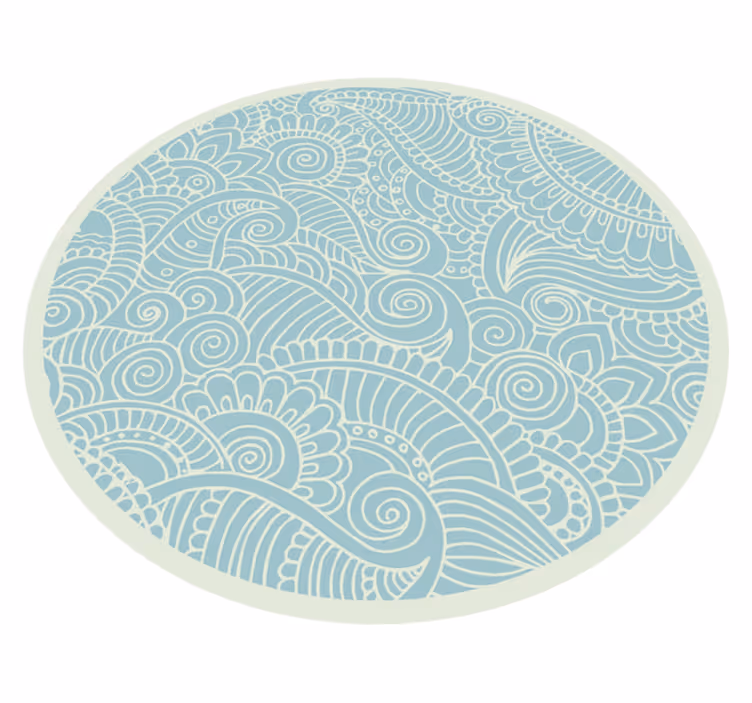 Vinyl Teppich Mandala wirbelndes mandala - TenStickers