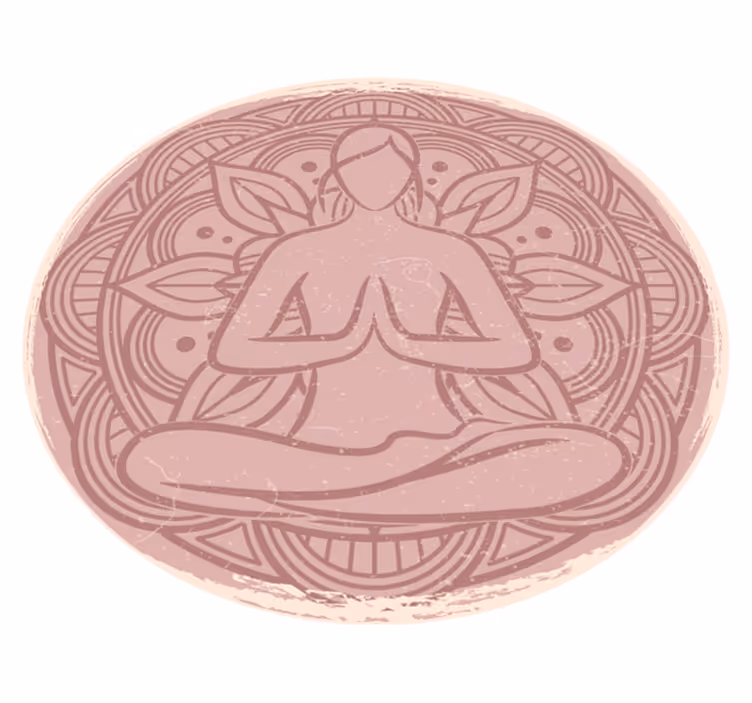 Vinyl teppich mandala für meditative momente - TenStickers