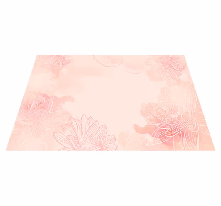 Vinyl Teppich Blumen blumenruhe - TenStickers