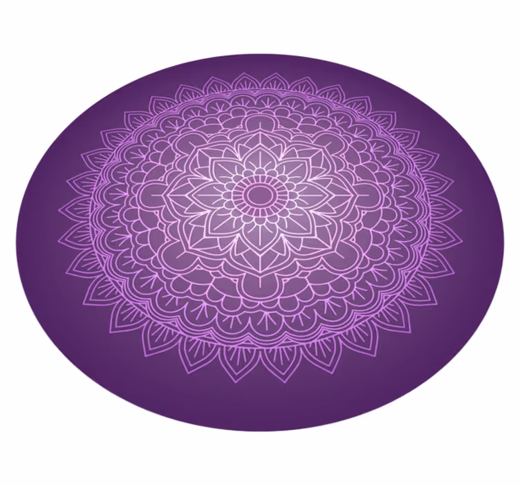 Vinylteppich Mandala Lila mandala - TenStickers