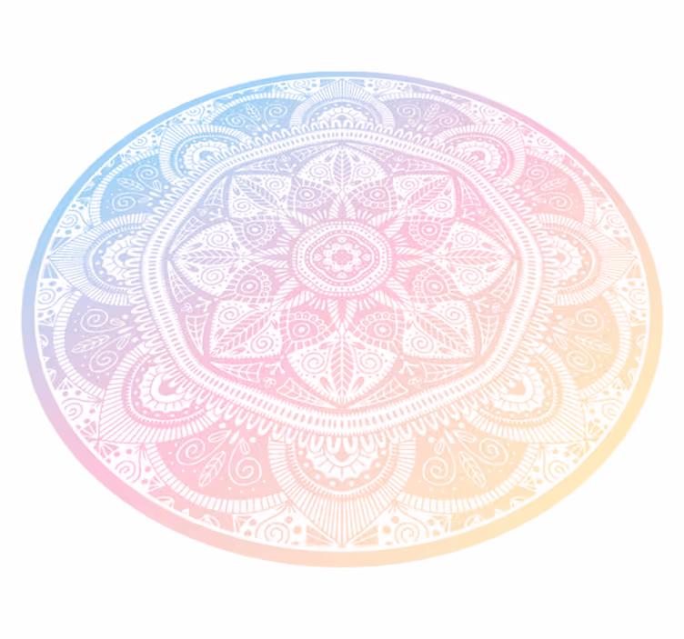 Vinyl Teppich Mandala farbverlauf-mandala - TenStickers