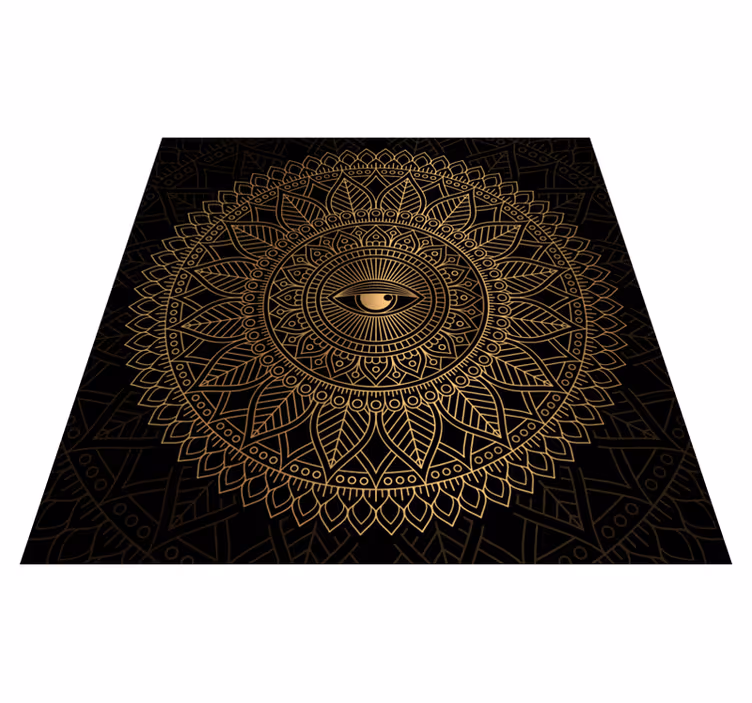 Vinylteppich Mandala Mandala alle sehen auge - TenStickers