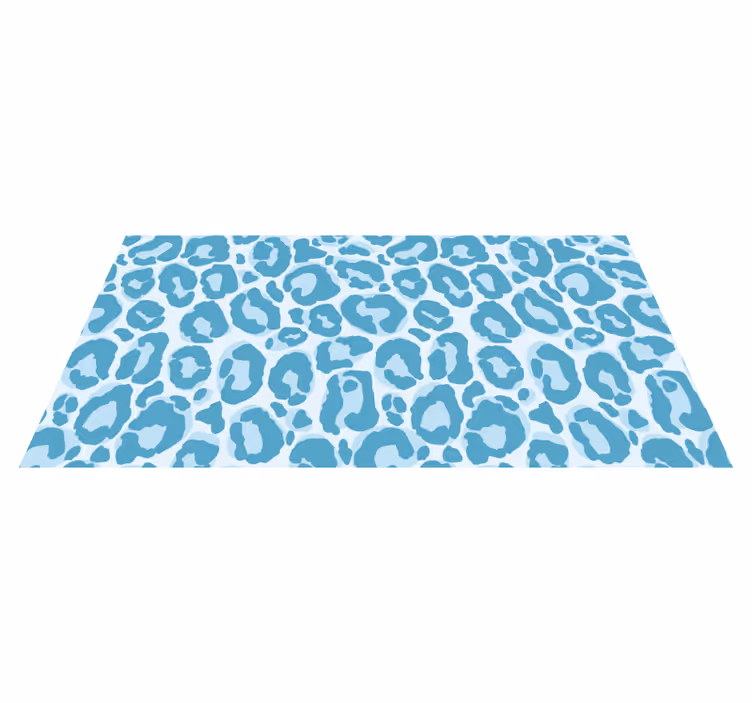 Vinyl Teppich Tiermuster blaue giraffenflecken - TenStickers