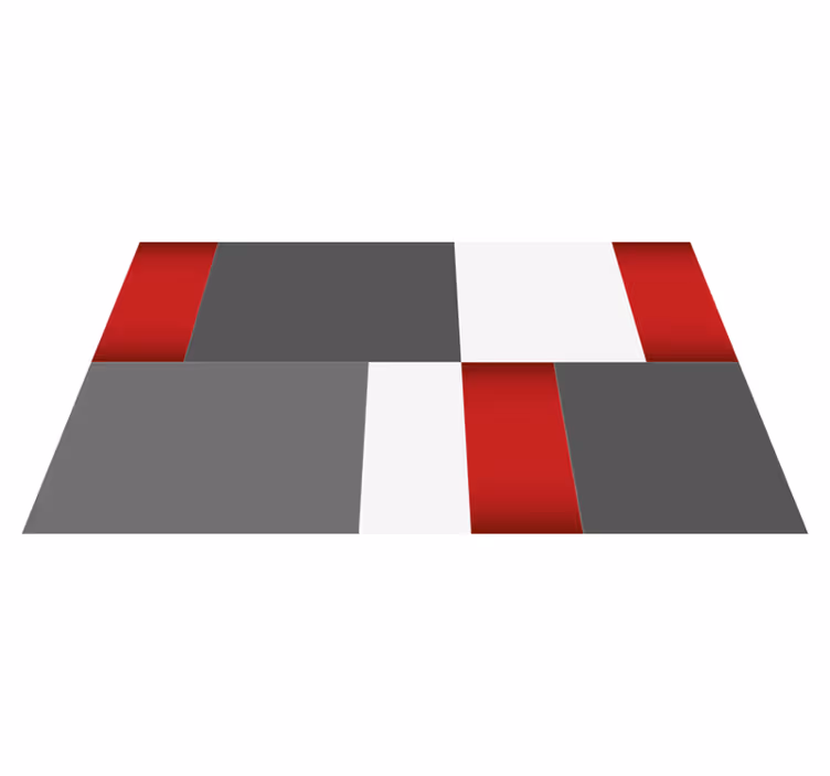 Vinylteppich geometrisch Hydraulische Kacheln - TenStickers