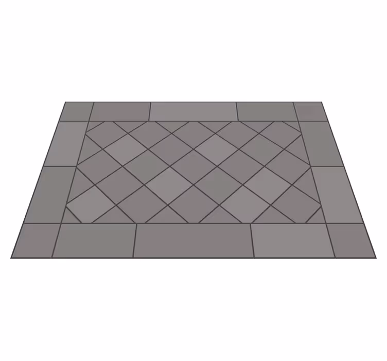 Vinyl Teppich Fliesenoptik gekachelte geometrie - TenStickers