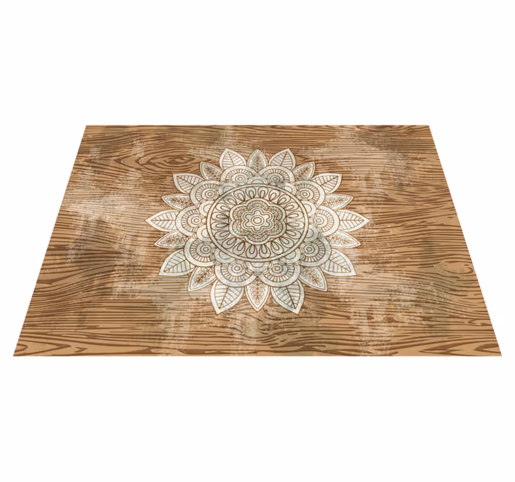 Vinyl Teppich Mandala mandala-mittelpunkt - TenStickers