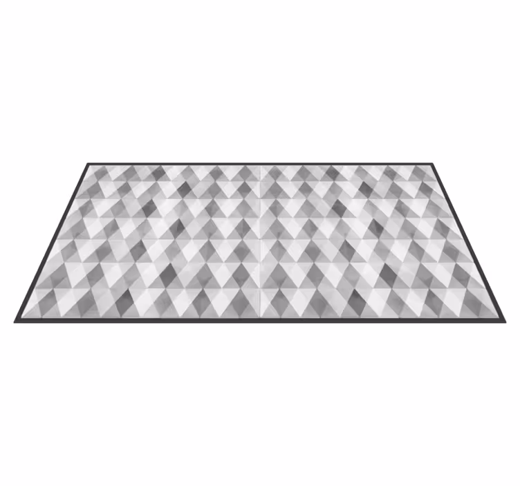 Vinyl teppich geometrisch mit dreiecks-muster - TenStickers