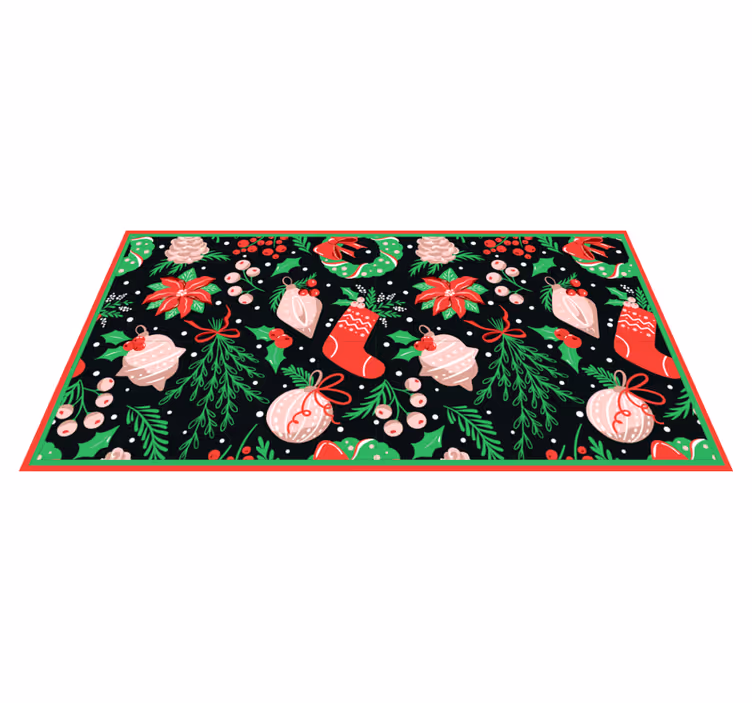 Vinyl Teppich Weihnachten festliche saisonale motive - TenStickers