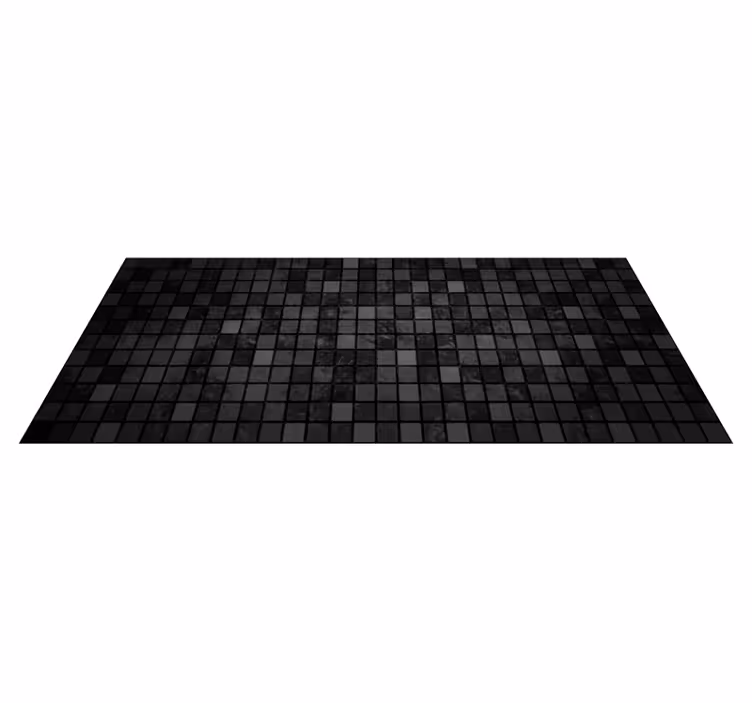 Vinylteppich geometrisch Schwarze quadrate - TenStickers