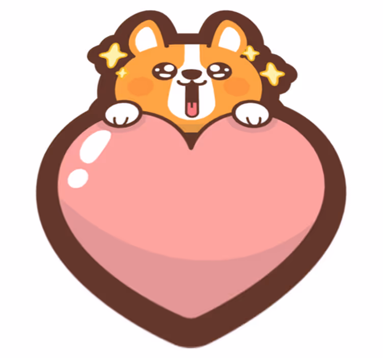 Vinylteppich Tiere Anime hund - TenStickers