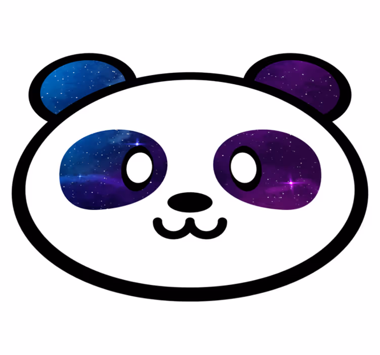 Vinylteppich Tiere Anime galaxie panda - TenStickers