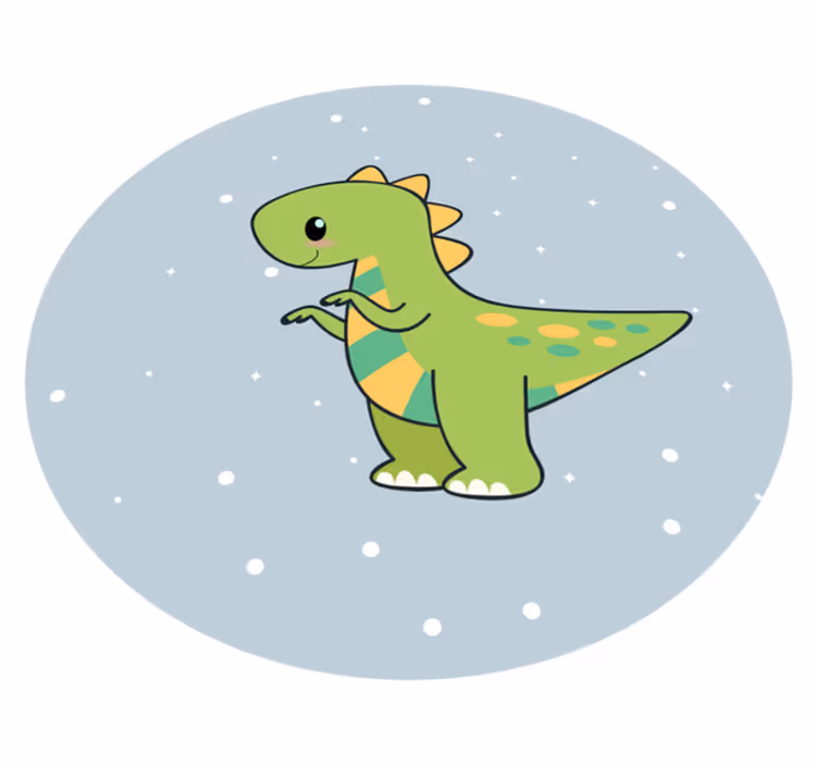 Vinylteppich Tiere Anime dinosaurier - TenStickers
