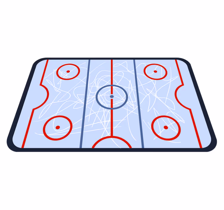Vinylteppich spiele Buntes puck-eishockey - TenStickers