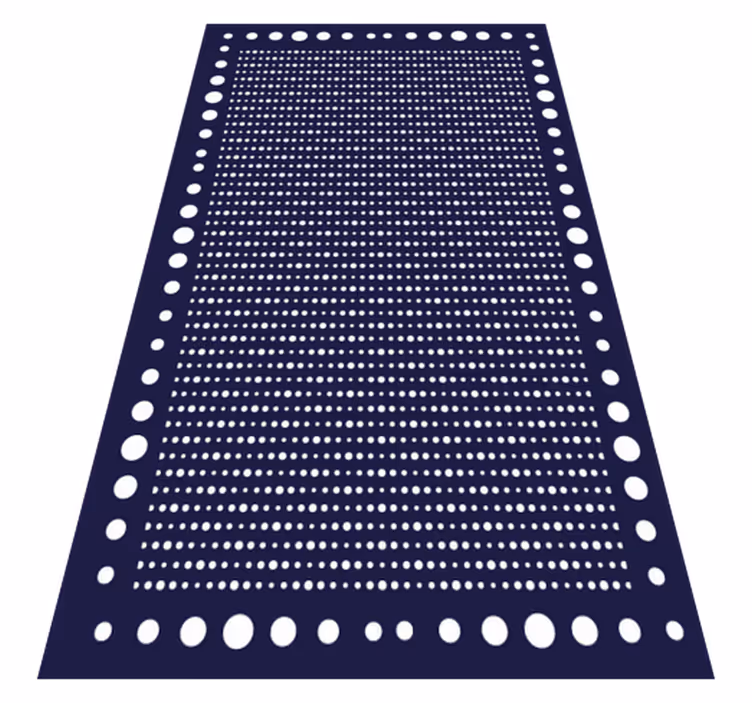 Vinylteppich Streifen polka dot eleganz - TenStickers