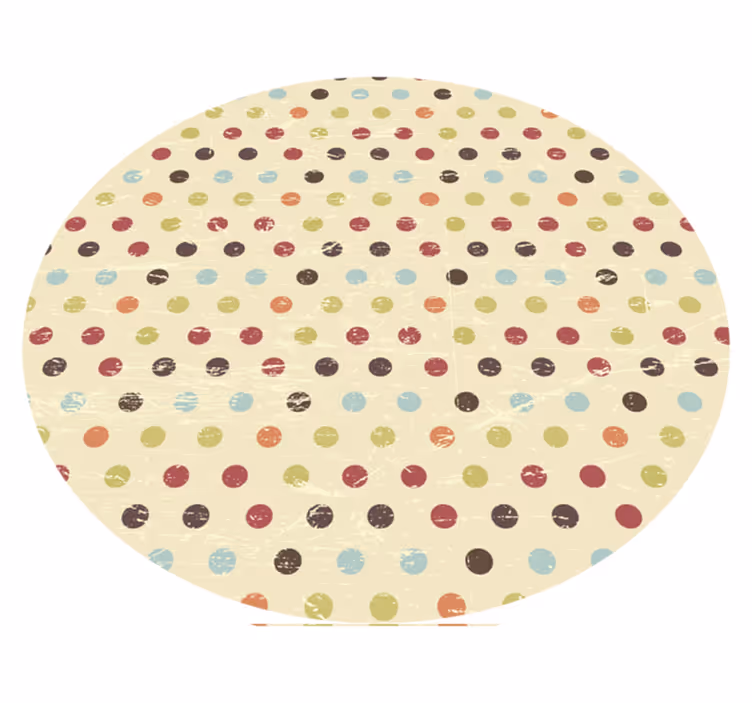 Vinyl Teppich Textur gepunktete textilien - TenStickers