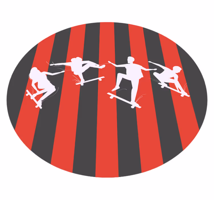 Vinyl Teppich Spiele fechten silhouetten - TenStickers