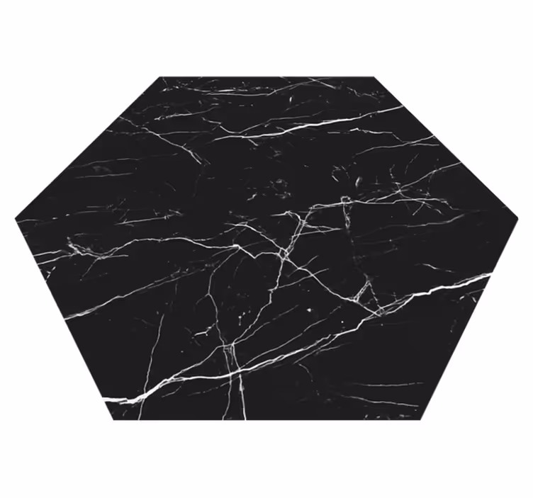 Vinylteppich modern Schwarzer marmor - TenStickers