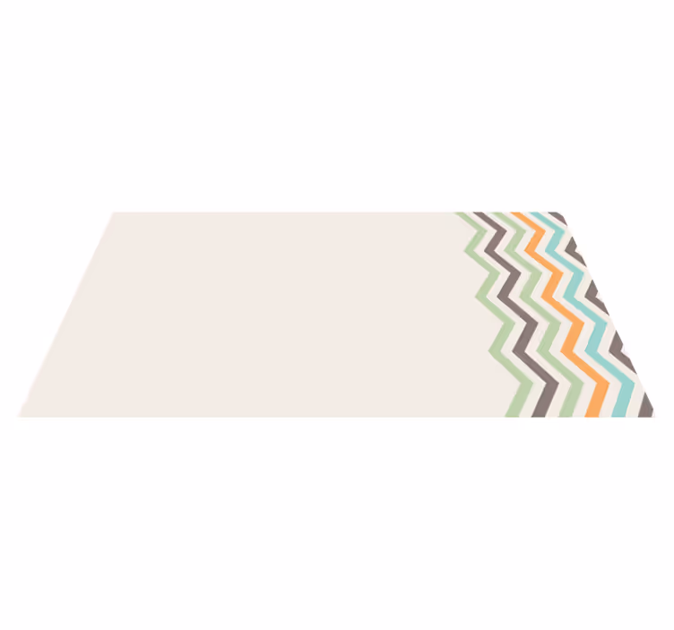 Vinylteppich streifen im chevron-muster - TenStickers