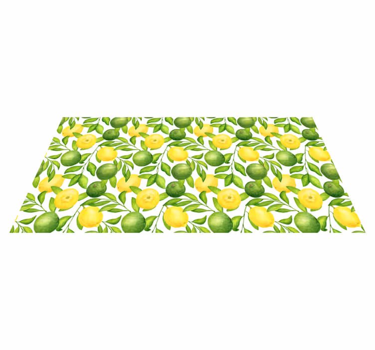 Vinylteppich Zitronen Zitronen und limetten - TenStickers