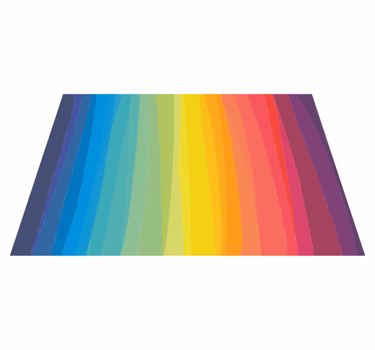 Vinylteppich Streifen bunte farbverlaufsstreifen - TenStickers