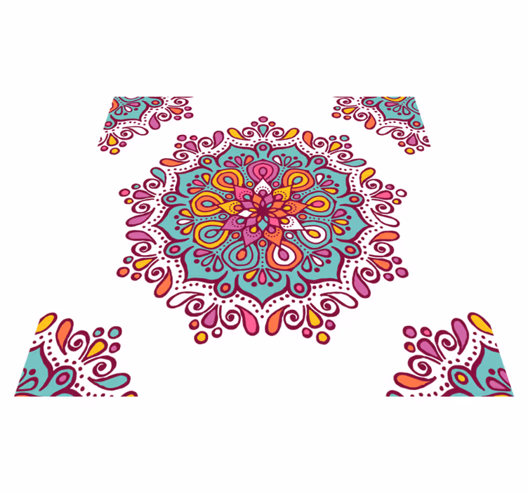 Vinyl Teppich Küche Mandala für die küche - TenStickers