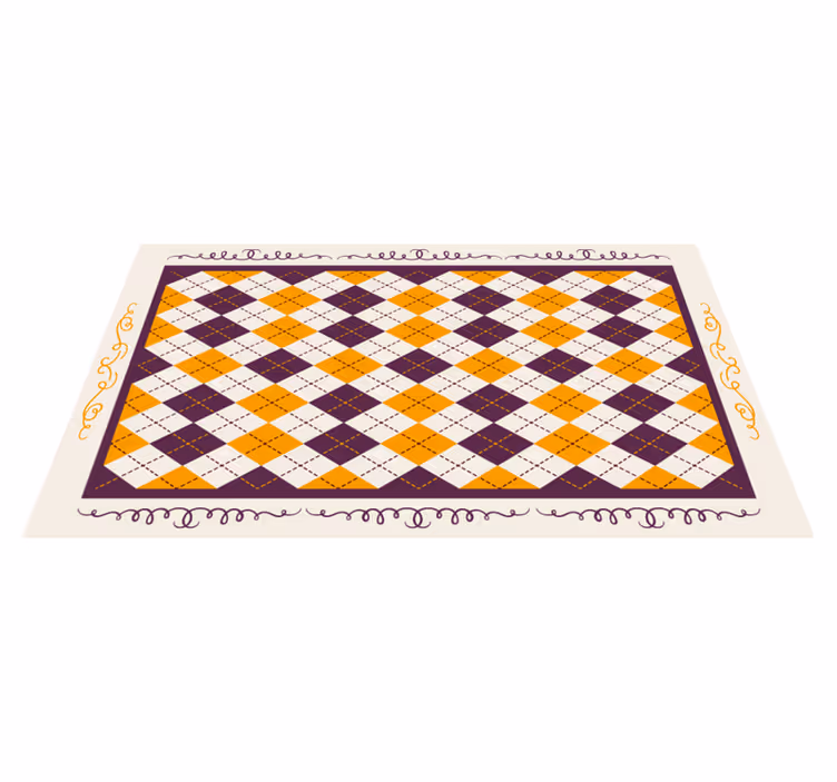 Vinyl Teppich Fliesenoptik geometrisches chevron-motiv - TenStickers