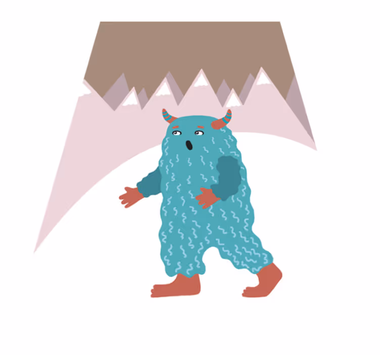Vinyl Teppich kindlich nordischer monstercharakter - TenStickers