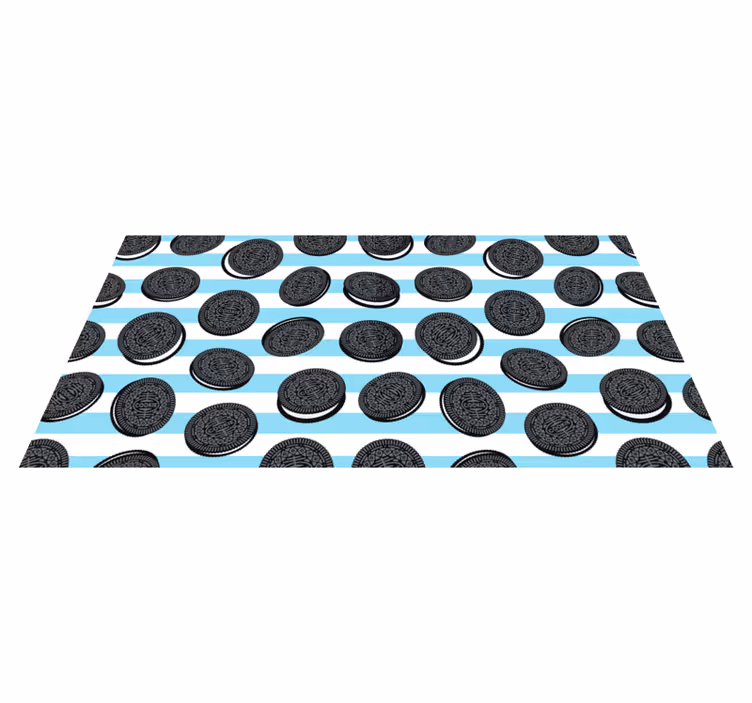 Vinyl Teppich Küche Oreo-muster - TenStickers