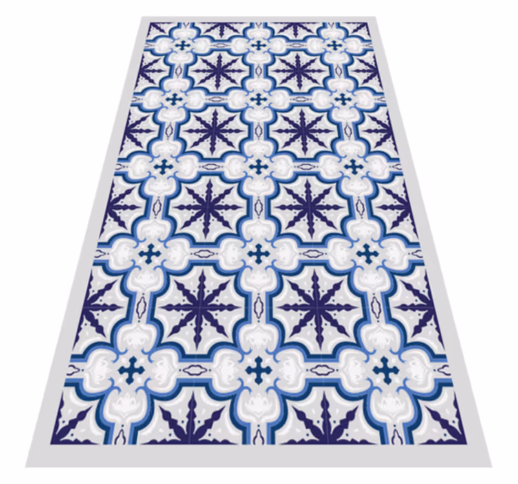 Vinyl Teppich Vintage Blumen beija - TenStickers