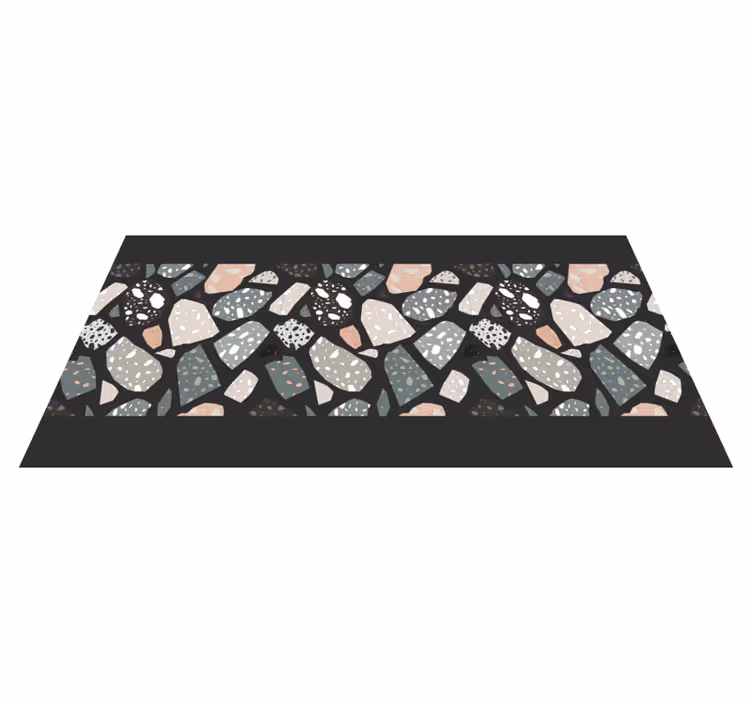 Vinylteppich Steinoptik buntes steinarrangement - TenStickers