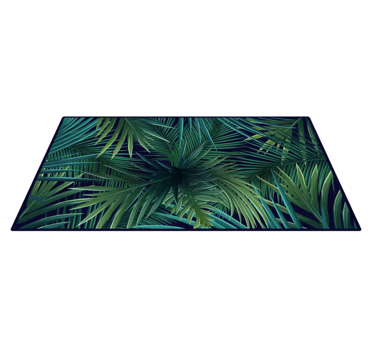 Vinyl Teppich Küche Intensive monstera blätter - TenStickers