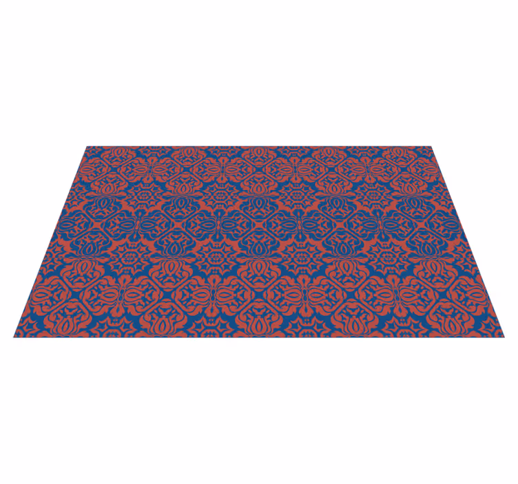 Vinyl teppich blumen mit eleganten botanischen motiven - TenStickers
