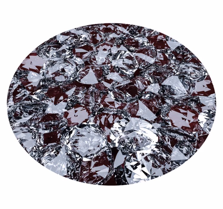 Vinyl Teppich Imitation Struktur kristall-edelstein - TenStickers