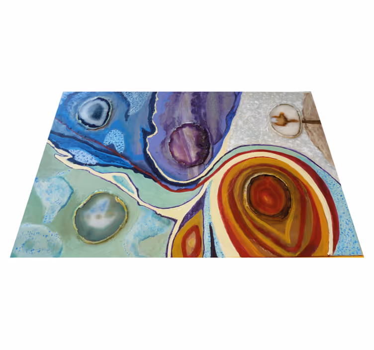 Vinylteppich Steine Mehrfarbiger achat - TenStickers