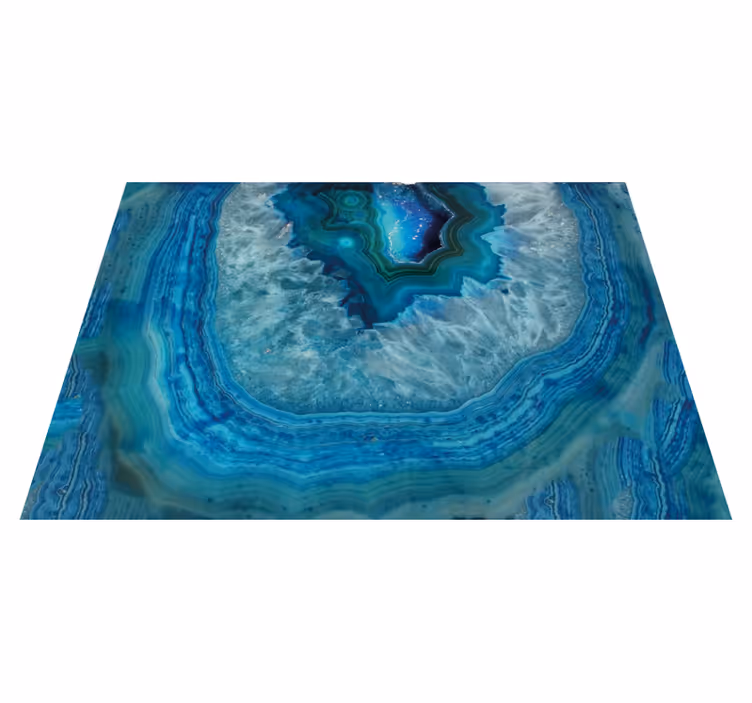 Vinylteppich Steine Achat blaue adern - TenStickers