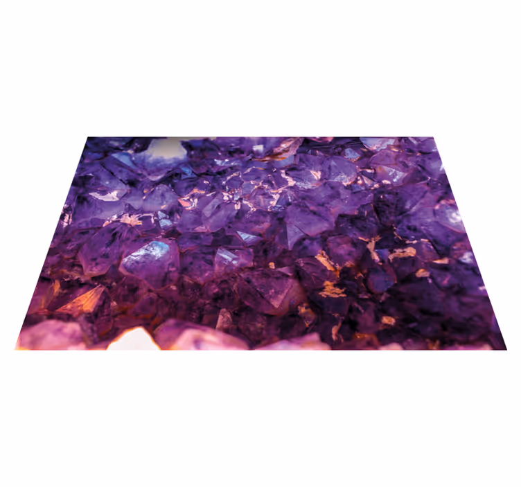 Vinylteppich Steinoptik lila kristall - TenStickers