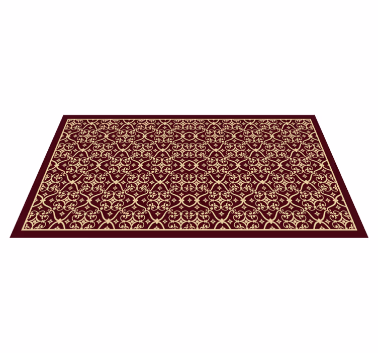 Vinyl teppich vintage mit elegantem vintage muster - TenStickers
